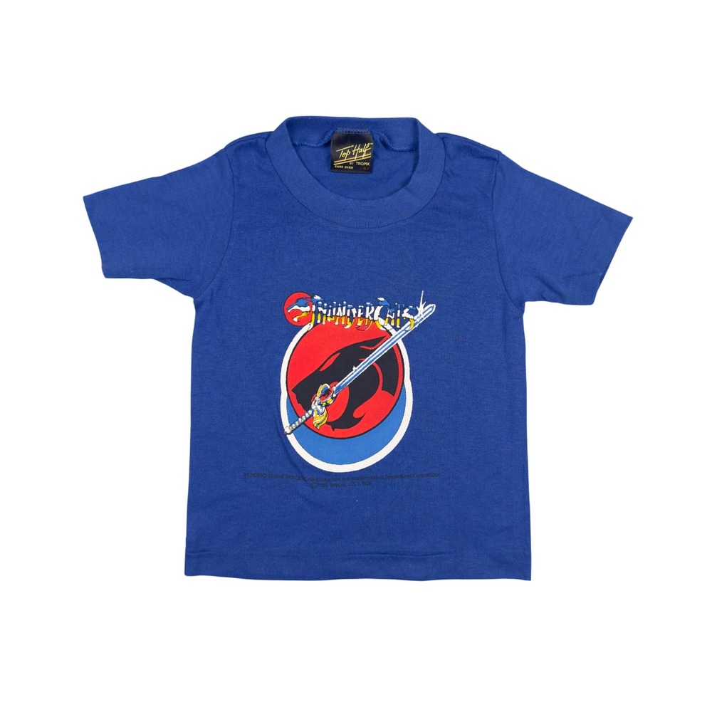 Vtg 1985 Thundercats Lion-O Kids T Shirt‎ Size 3T/4 Blue USA Single Stitch